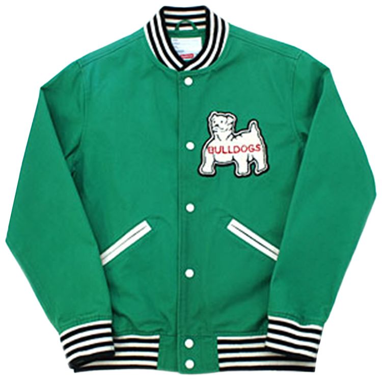 Supreme Bulldog Varsity Jacket Green