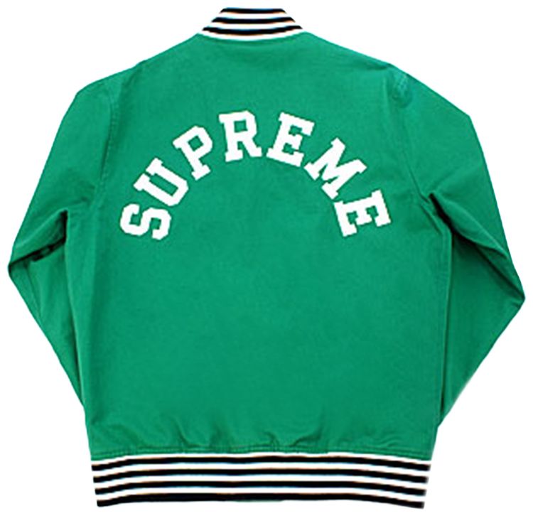 Supreme Bulldog Varsity Jacket Green