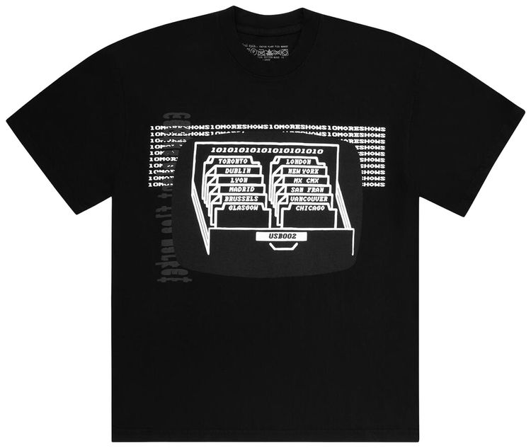 Cactus Plant Flea Market x Fred Again Folders Tee Black