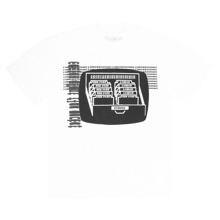 Cactus Plant Flea Market x Fred Again Shows London Tee White