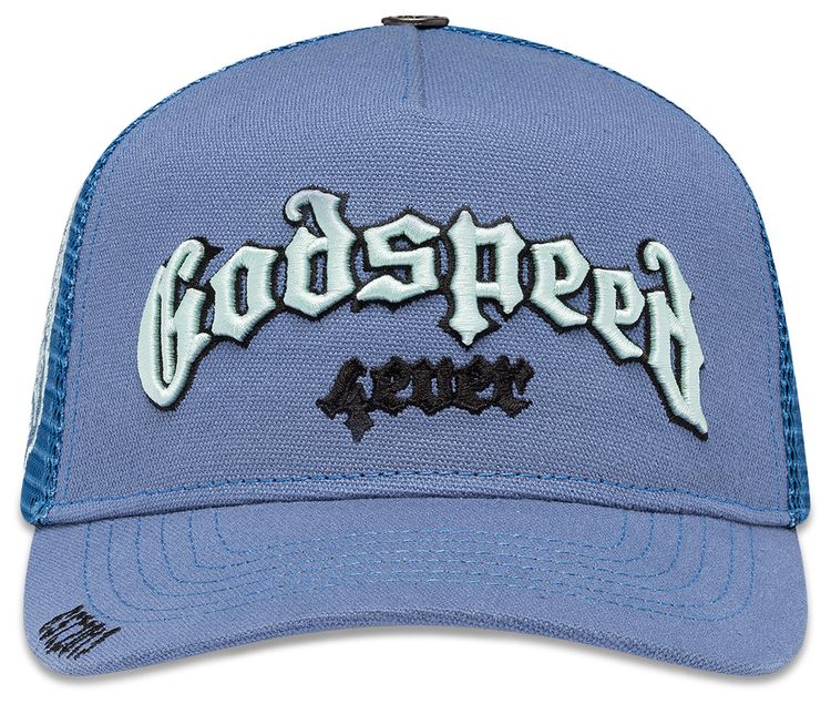 Godspeed Forever Trucker Hat Triple Blue