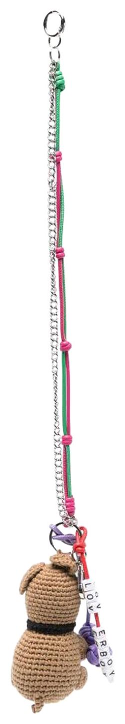 Charles Jeffrey Loverboy Character Crochet Bag Charm Beige