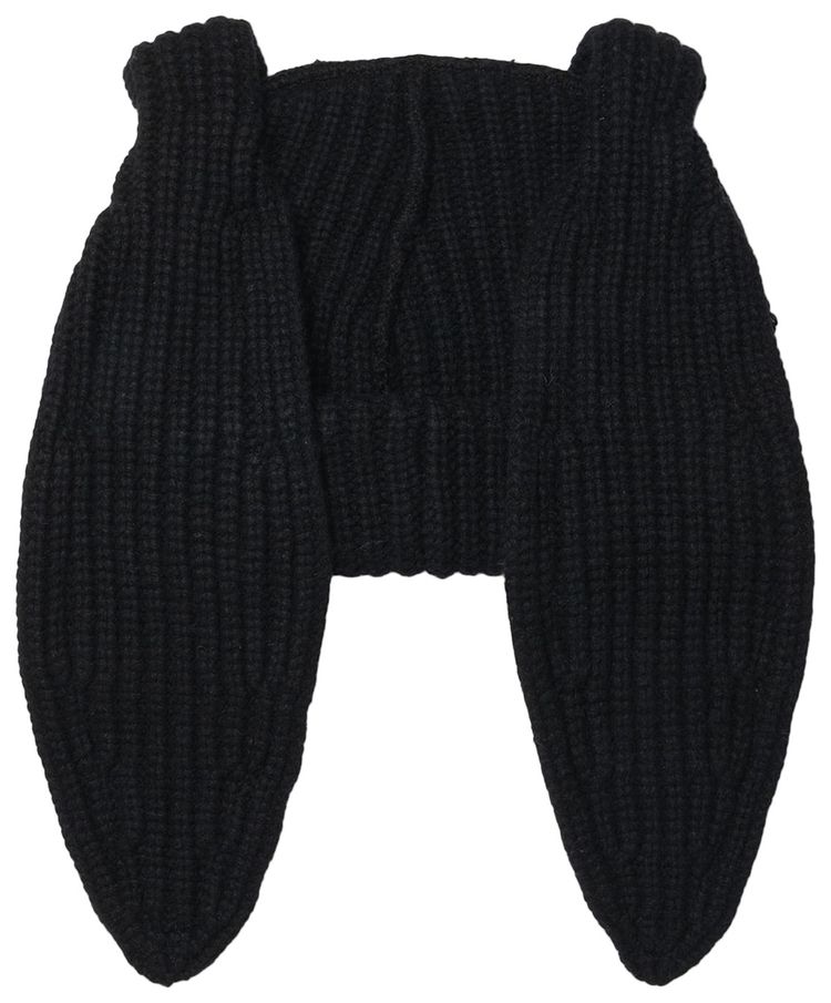 Charles Jeffrey Loverboy Chunky Rabbit Beanie BlackWhite