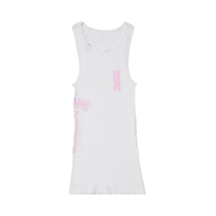 Chrome Hearts T Bar Rib Tank White