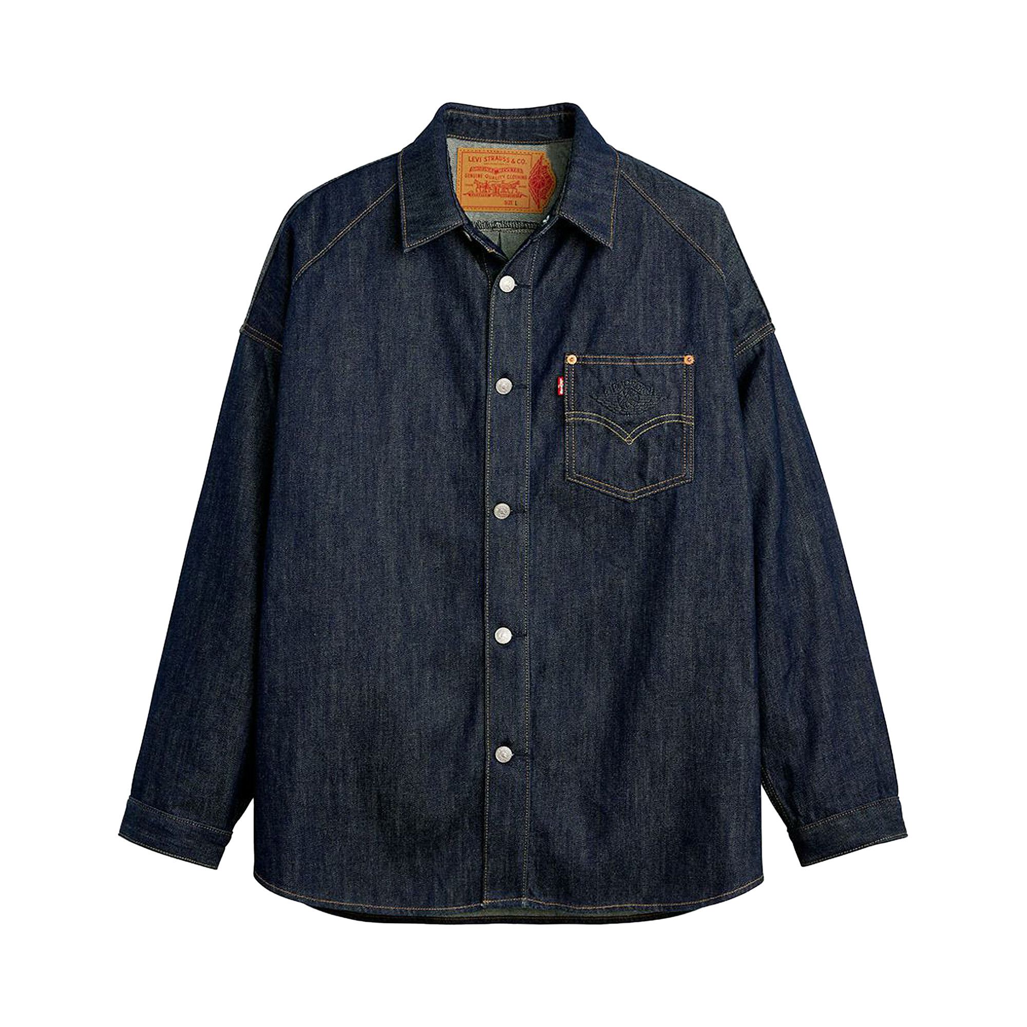 Buy Air Jordan x Levi's Overshirt Jacket 'Indigo' - 005FG 0000