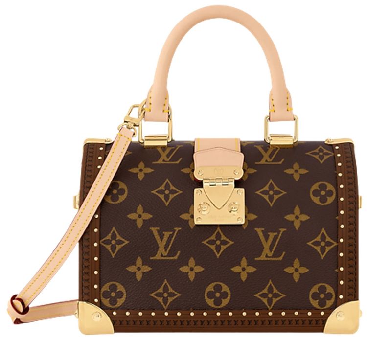 Louis Vuitton Speedy Trunk 20 Monogram Brown Monogram Canvas