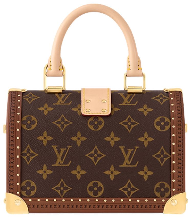 Louis Vuitton Speedy Trunk 20 Monogram Brown Monogram Canvas