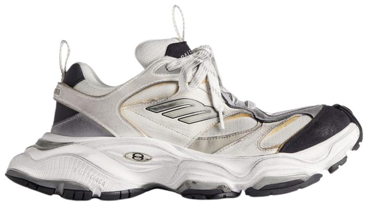 Balenciaga Wmns Cargo Sneaker Worn Out   White Grey