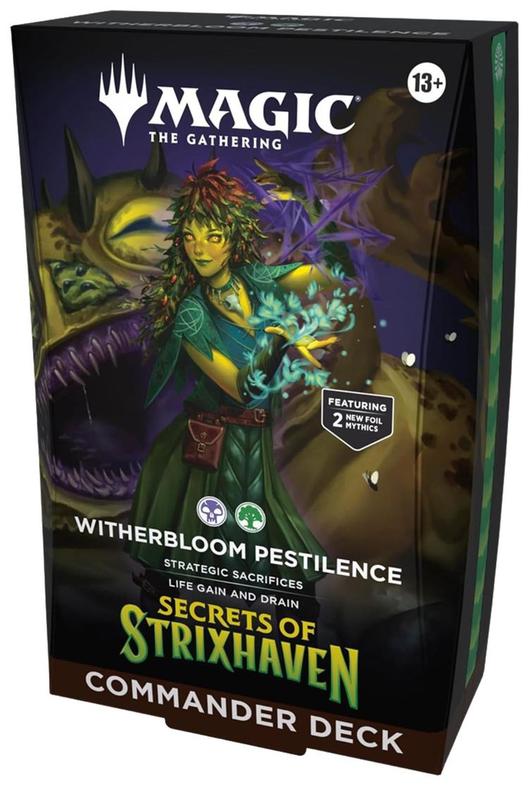 Magic The Gathering Secrets Of Strixhaven Witherbloom Prestilence Commander Deck