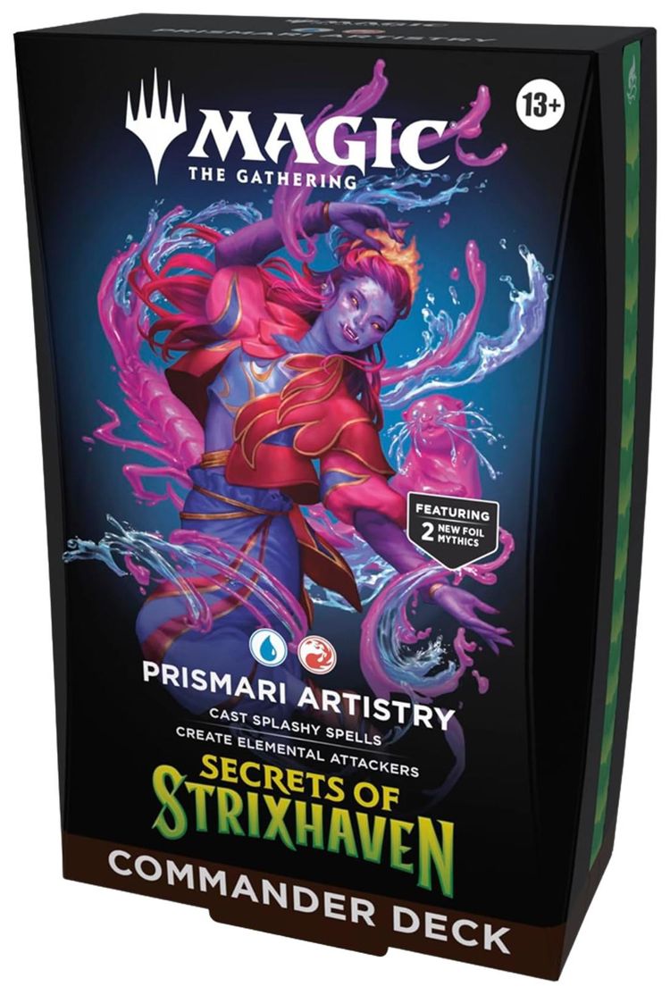 Magic The Gathering Secrets Of Strixhaven Prismari Artistry Commander Deck