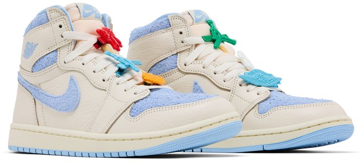 Wmns Air Jordan 1 High OG Pale Ivory Pyschic Blue