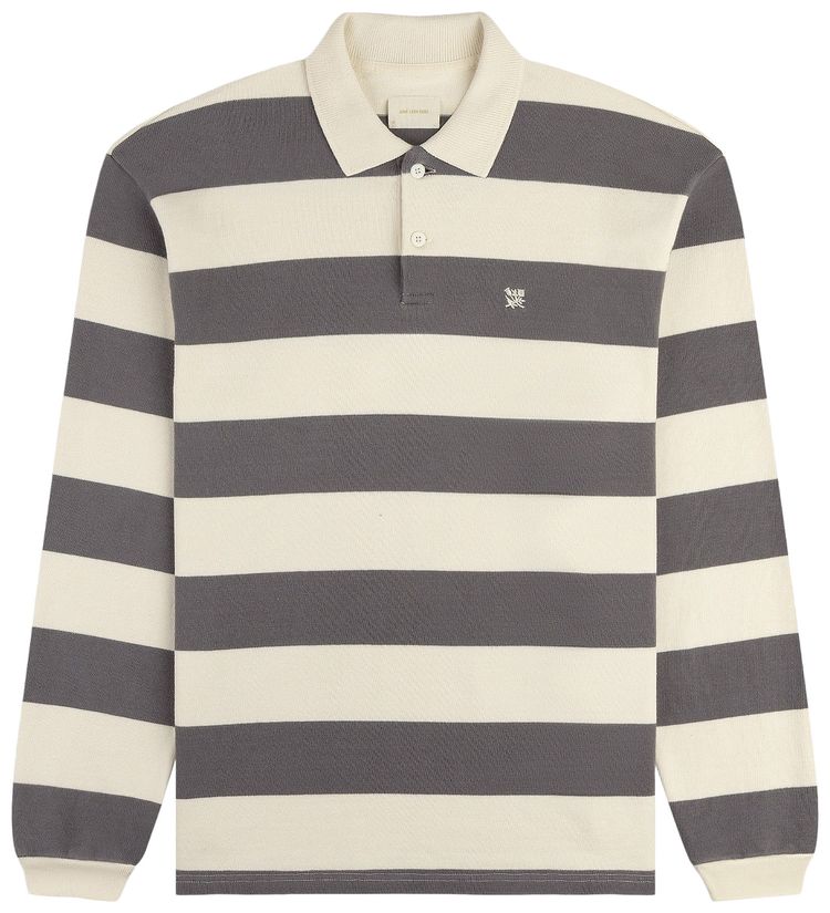 Aime Leon Dore Striped Crest Rugby Coconut Milk