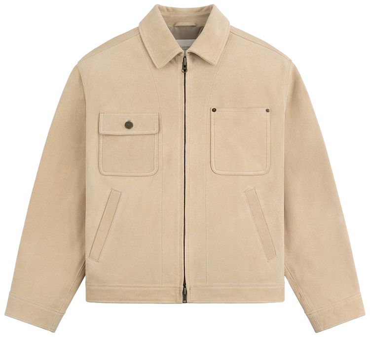 Aime Leon Dore Leather Ranch Jacket Warm Sand