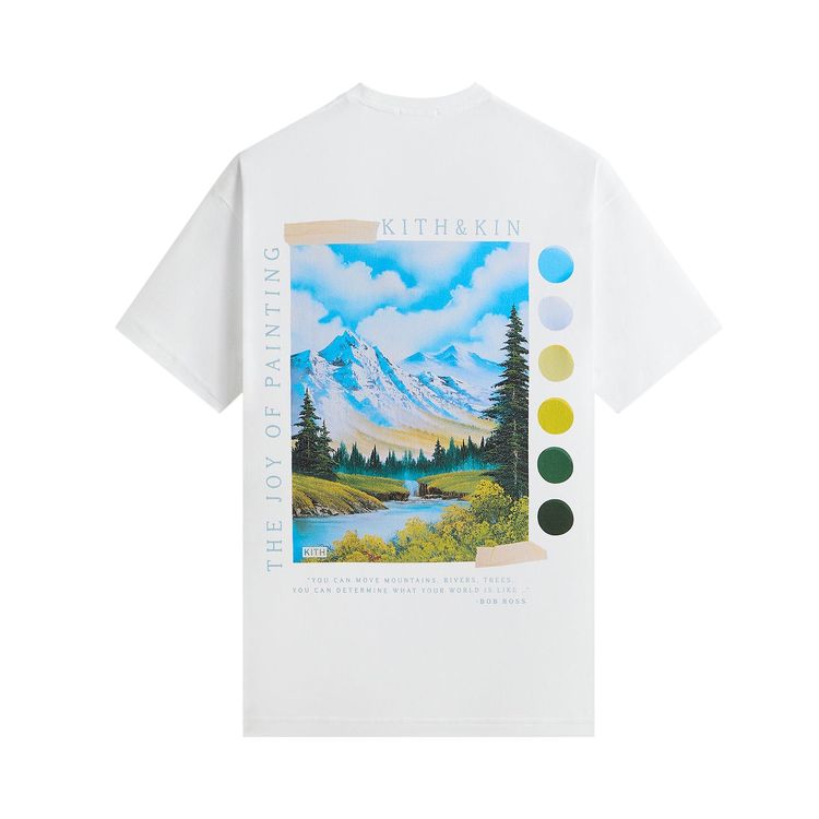 Kith For Bob Ross Palette Pocket Tee White