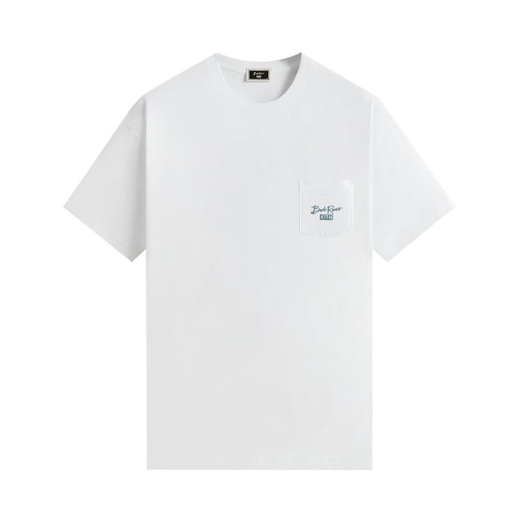 Kith For Bob Ross Artist Bio Vintage Pocket Tee White