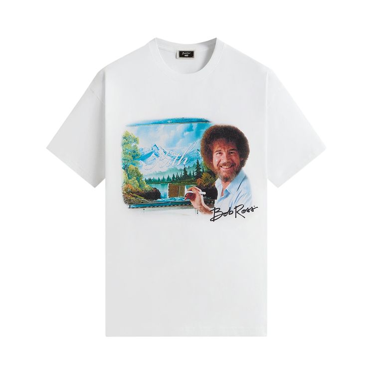 Kith For Bob Ross Portrait Tee White