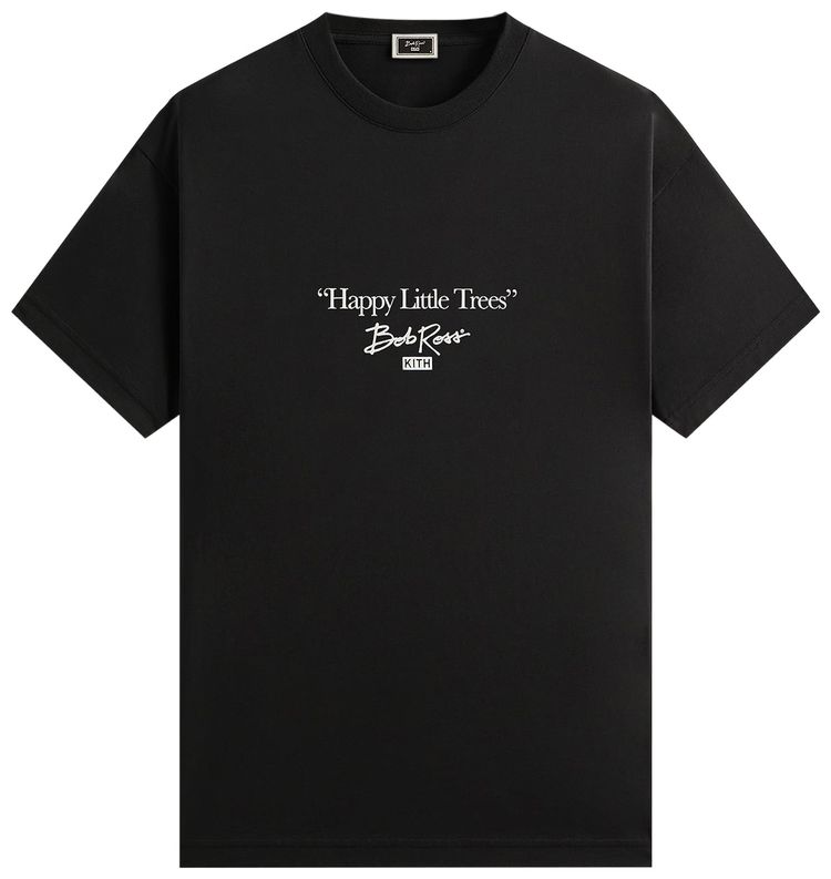 Kith For Bob Ross Happy Trees Quote Tee Black