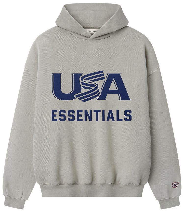 Fear of God Essentials USA Sport Hoodie Seal