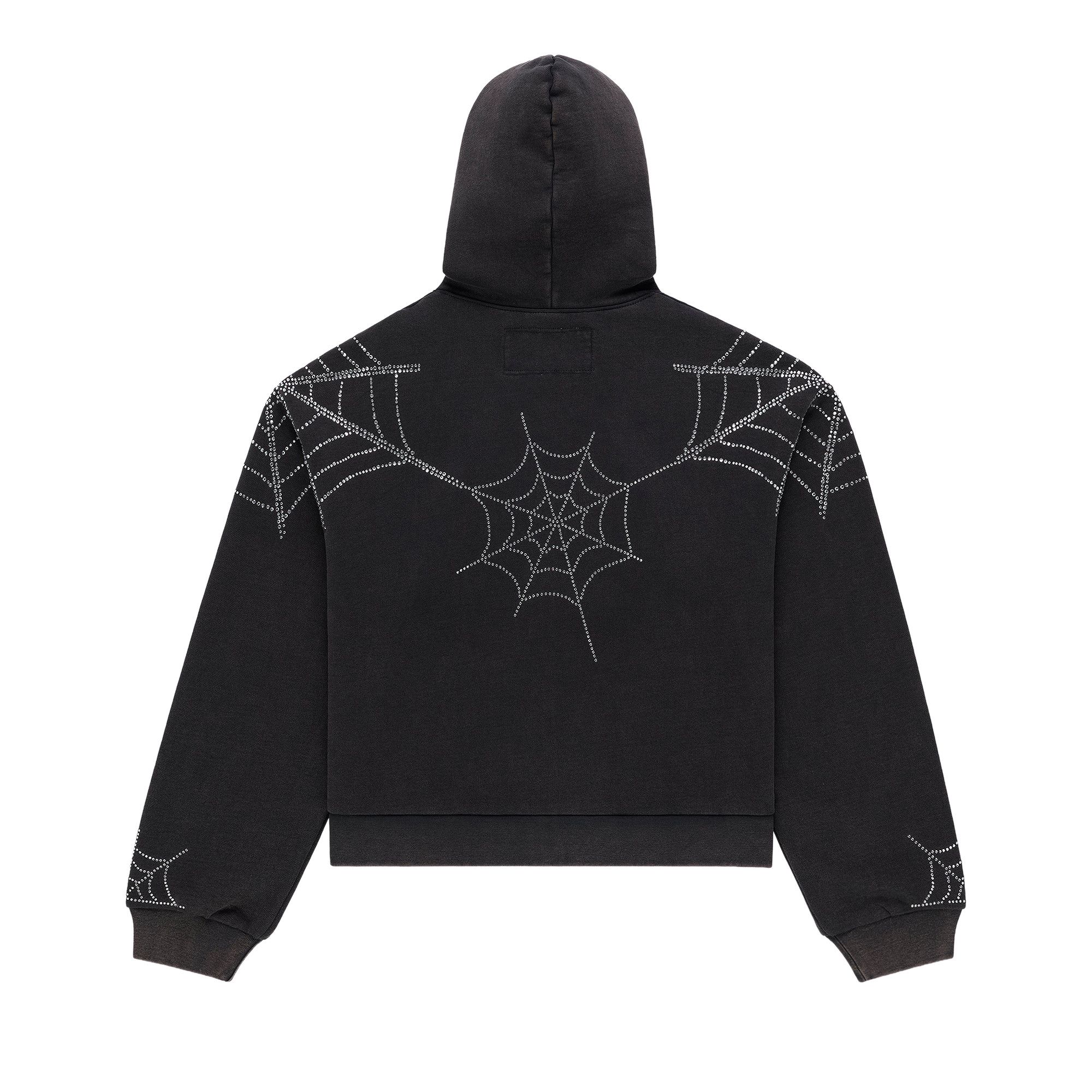 トップス soraSPIDER Web Hoodie Black Rhineston Buy Sp5der Rhinestone Web Zip Hoodie 'Black' - ST015SS26BLK | GOAT