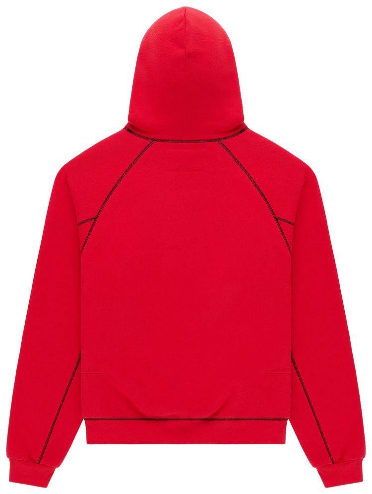 Sp5der Splat Collision Hoodie Red