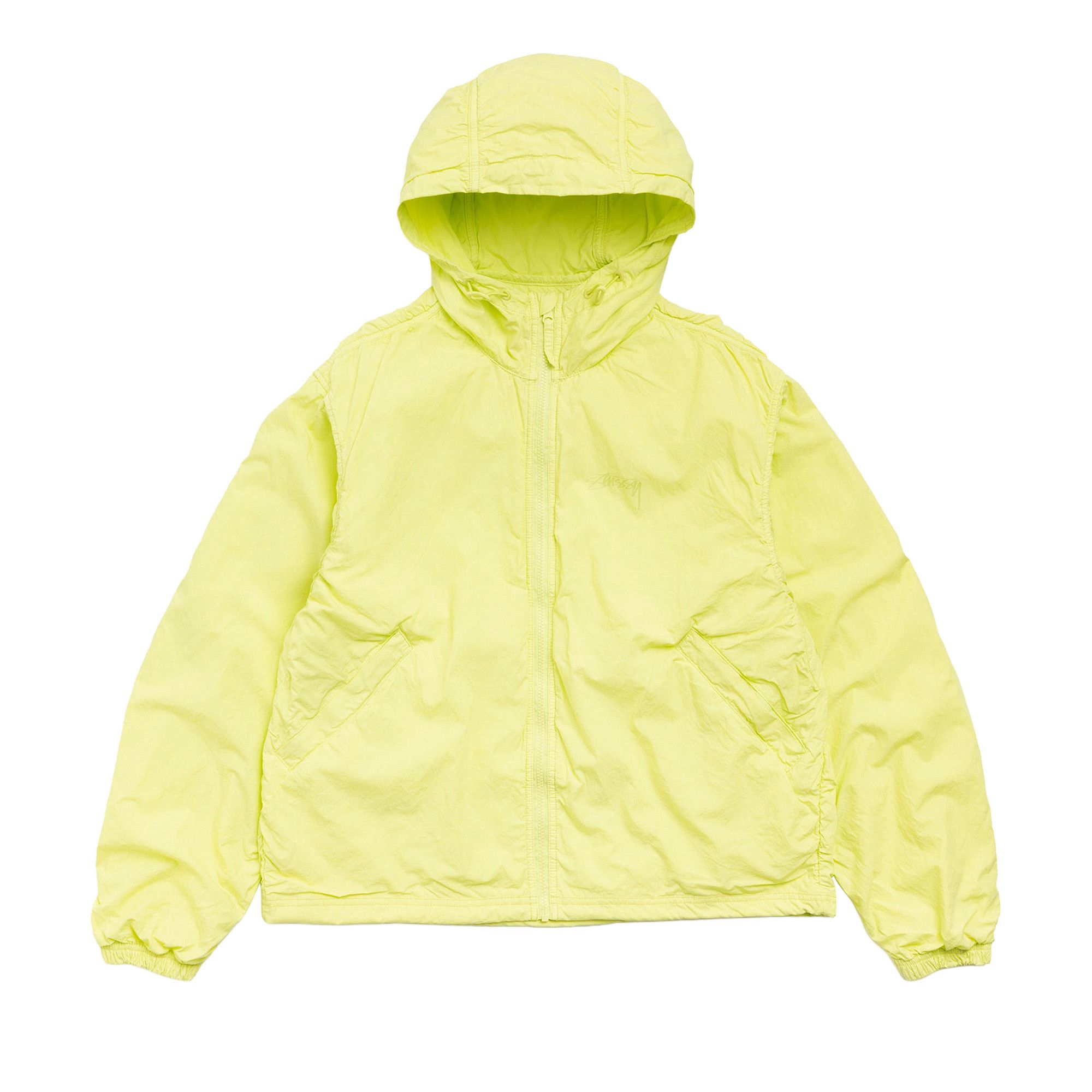 Buy Stussy Double Cotton Hooded Jacket 'Lime' - 115930 LIME | GOAT