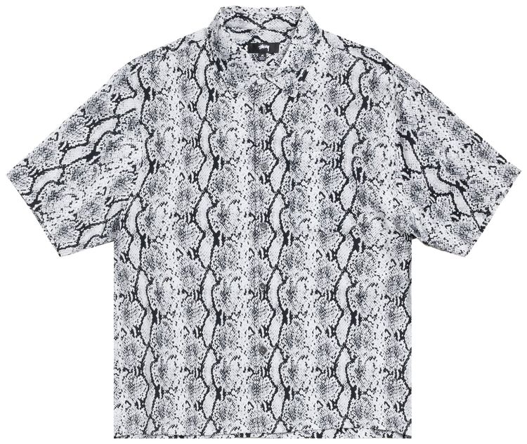 Stussy Python Short Sleeve Shirt Grey