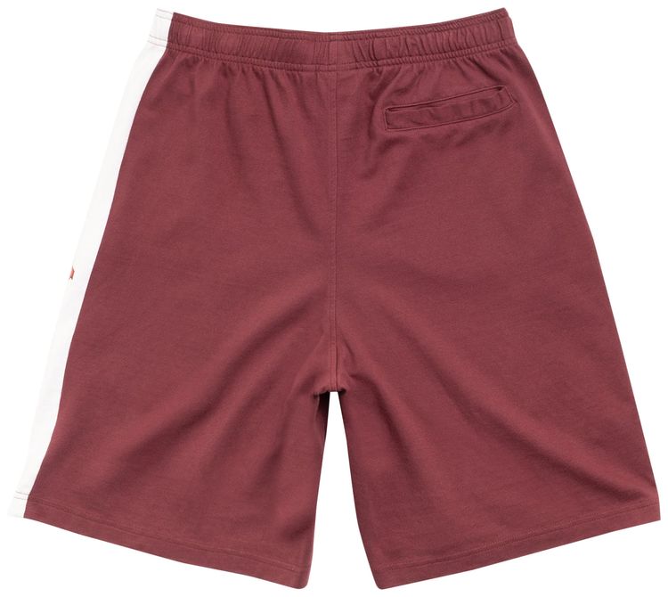 Stussy Stripe Jersey Short Burgundy