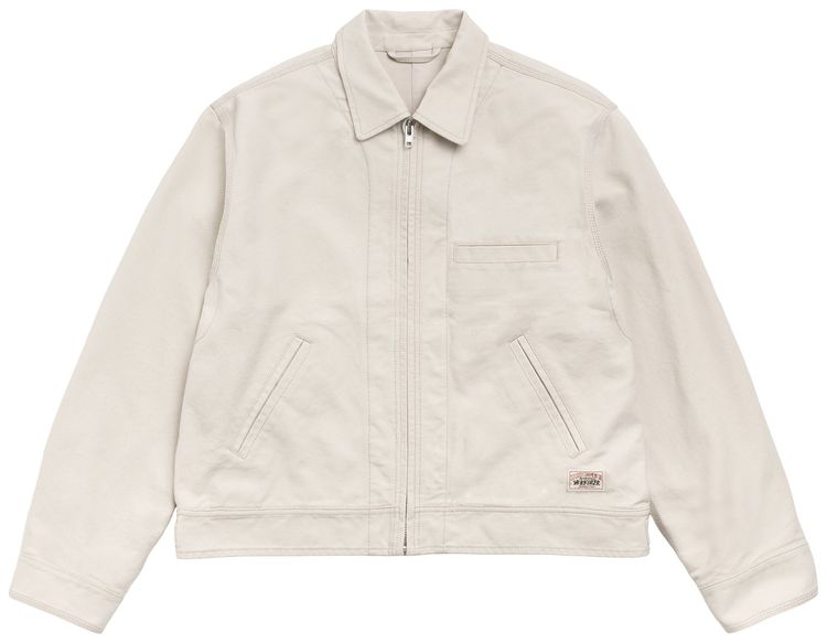 Stussy Work Jacket Collared Stone