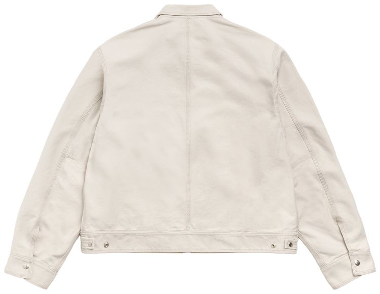 Stussy Work Jacket Collared Stone
