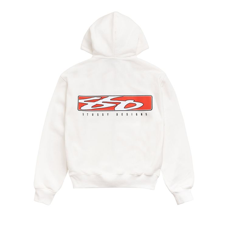 Stussy S Box Zip Hoodie Off White
