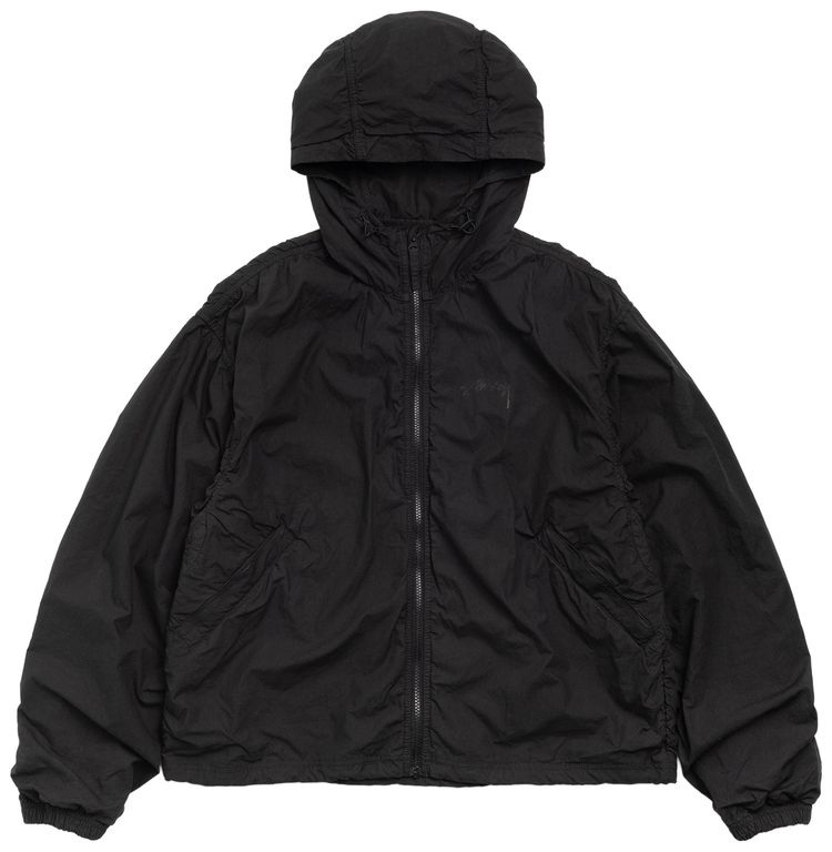 Stussy Double Cotton Hooded Jacket Black
