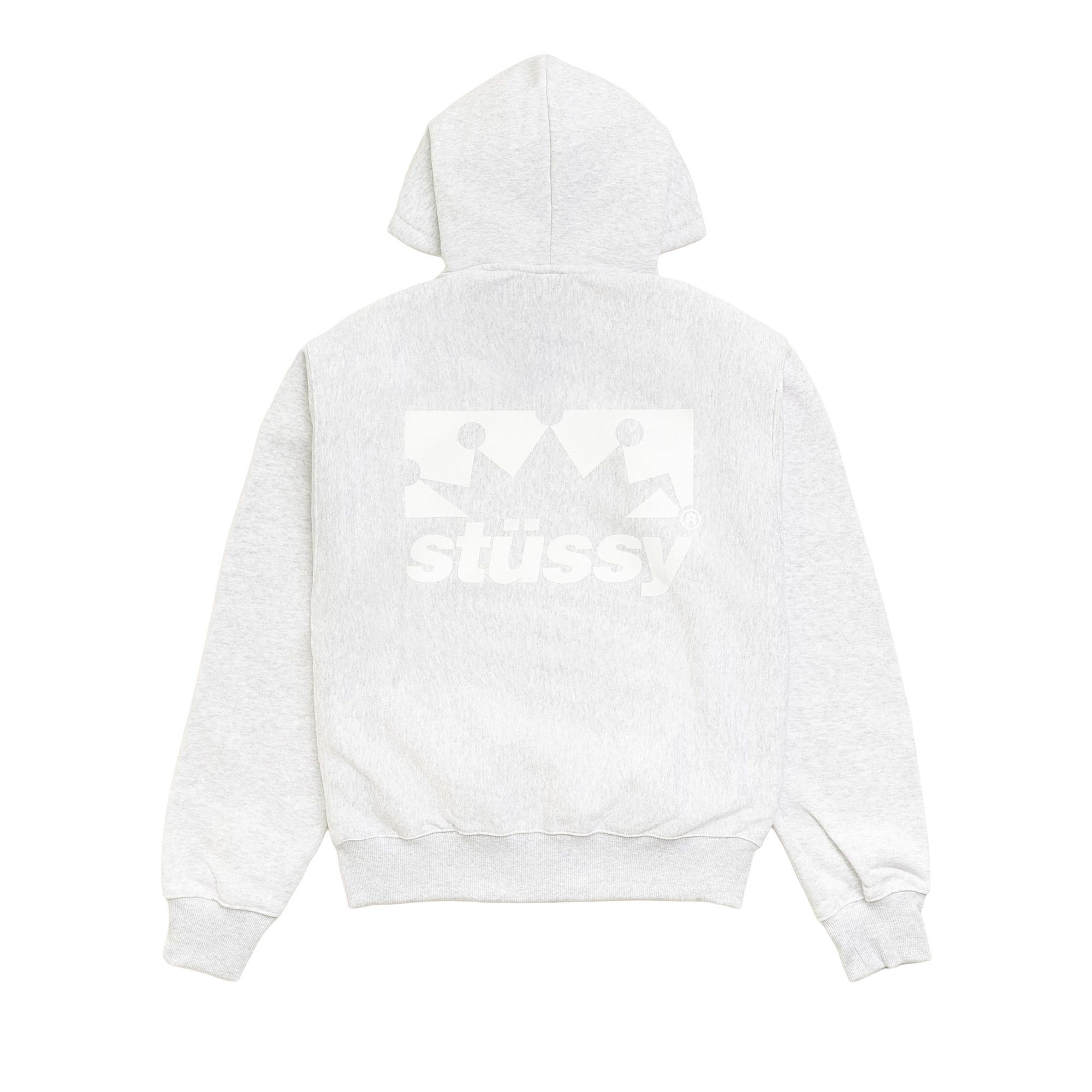 Buy Stussy Box Crown Zip Hoodie 'Ash Heather' - 1975186 ASH | GOAT DE