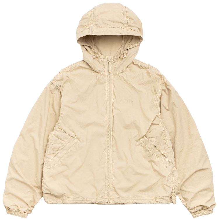 Stussy Double Cotton Hooded Jacket Sand