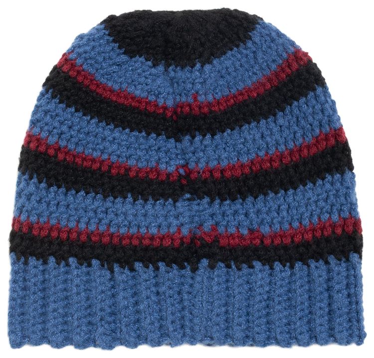 Stussy Stripe Knit Skullcap Blue