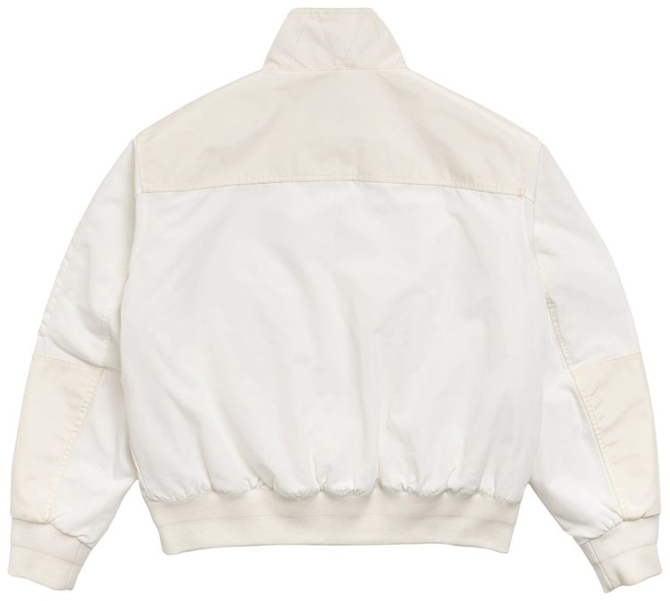 Stussy Mock Neck Flight Bomber White