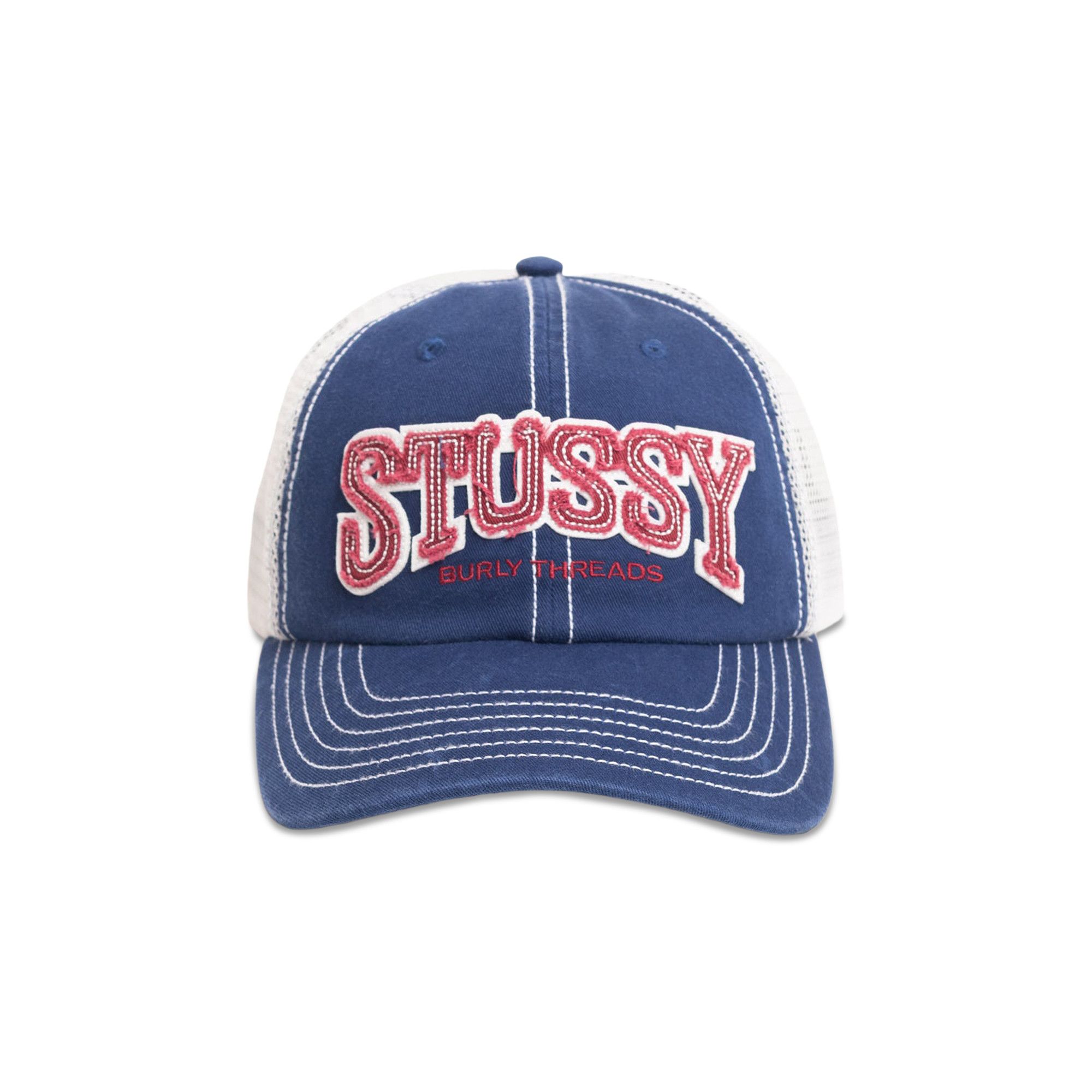 Buy Stussy Mid-Depth Burly Threads Trucker 'Navy' - 1311200 NAVY