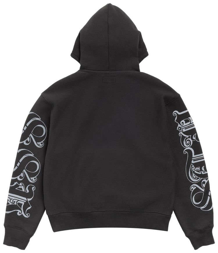 Stussy Motif Print Hoodie Black