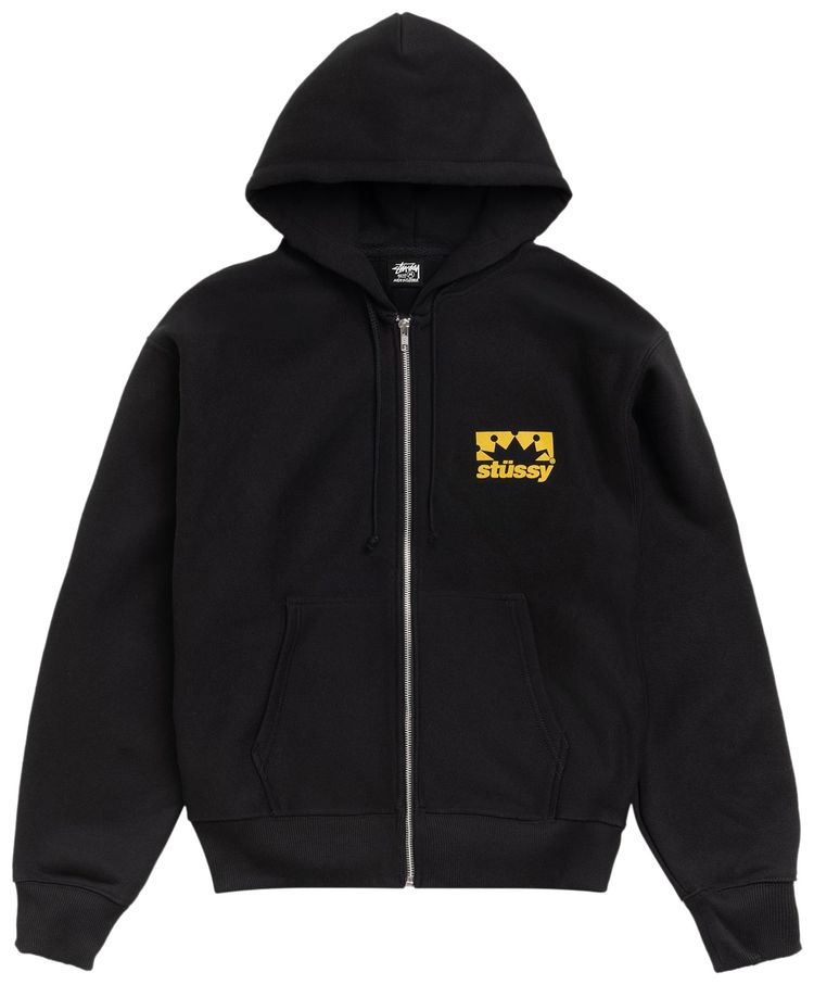 Stussy Box Crown Zip Hoodie Black
