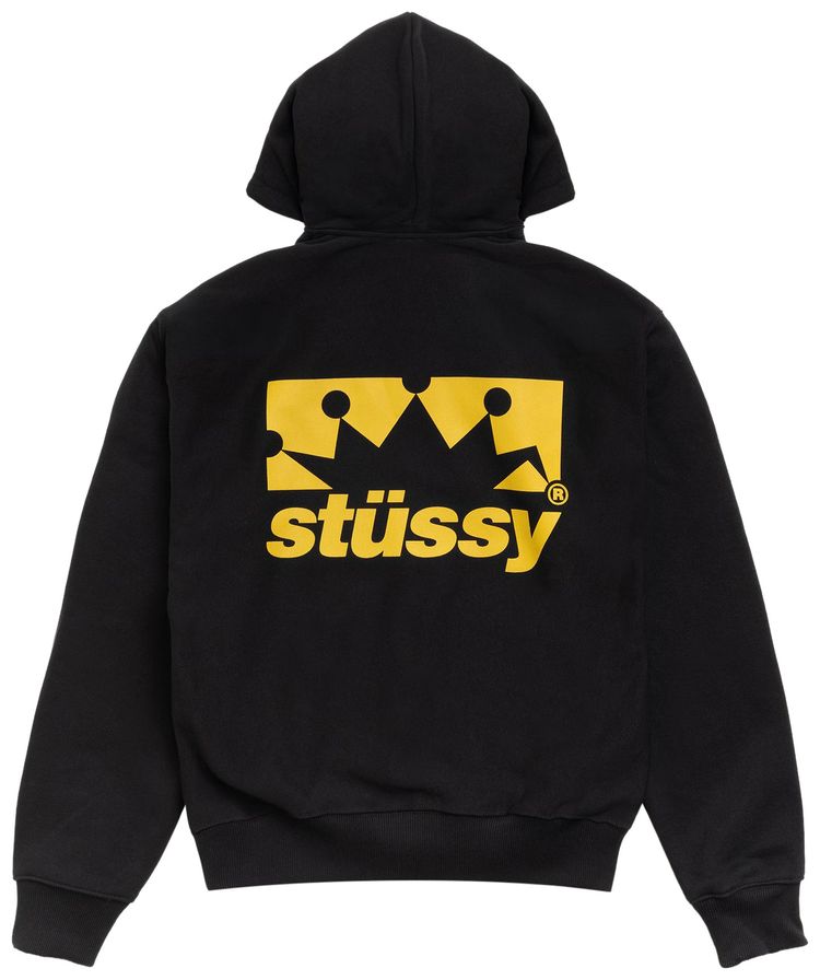 Stussy Box Crown Zip Hoodie Black