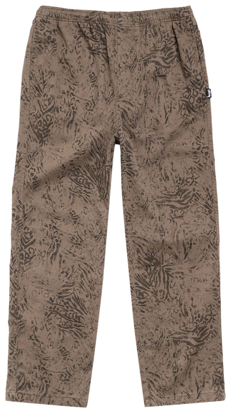 Stussy Beach Pant Cotton Twill Fossil