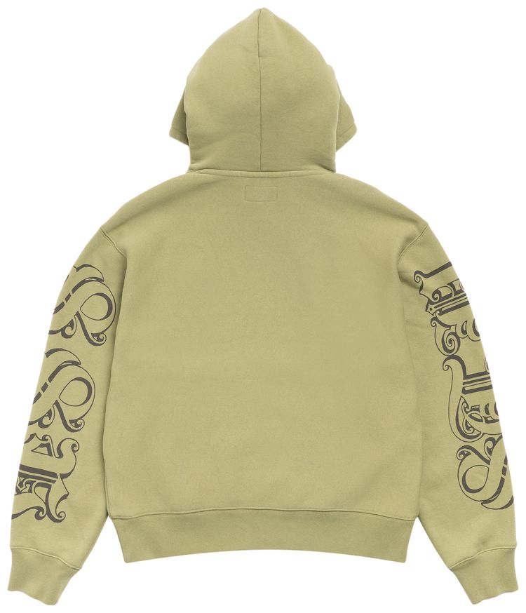 Stussy Motif Print Hoodie Moss