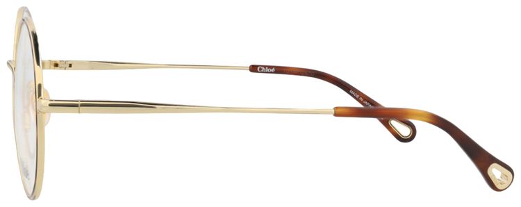 Chloe Round Metal Optical Frames GoldTransparent