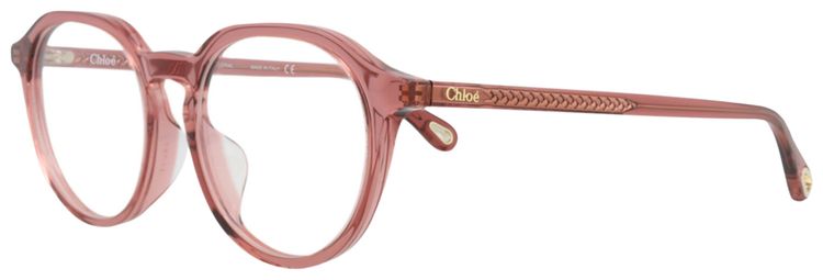 Chloe Round Bio Acetate Optical Frames PinkTransparent