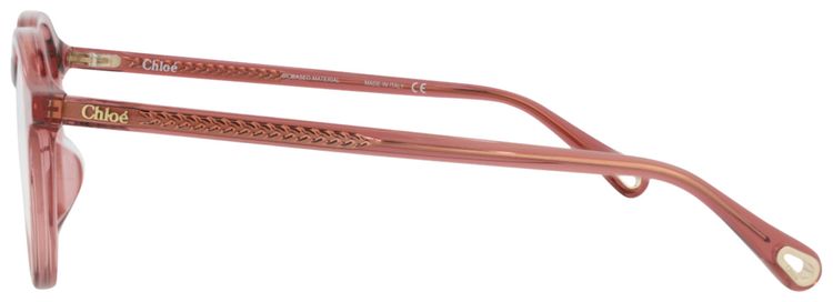 Chloe Round Bio Acetate Optical Frames PinkTransparent