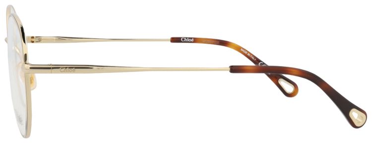 Chloe Round Metal Optical Frames GoldTransparent