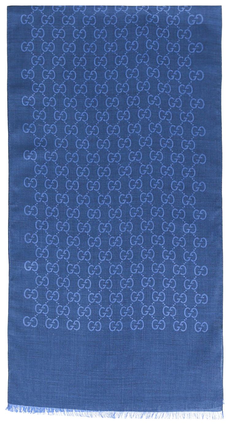Gucci GG Logo Scarf SapphireSky Blue