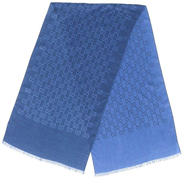 Gucci GG Logo Scarf SapphireSky Blue