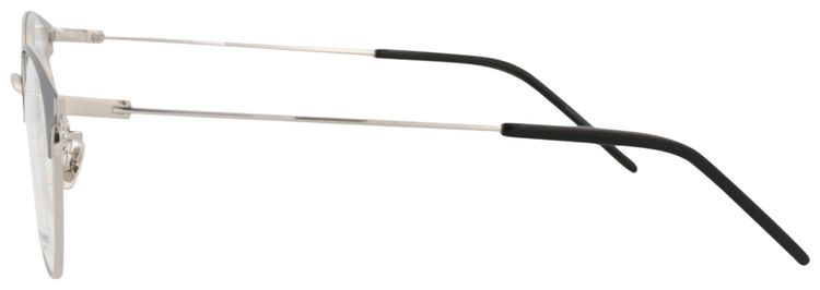 Saint Laurent Round Metal Optical Frames BlackSilverTransparent
