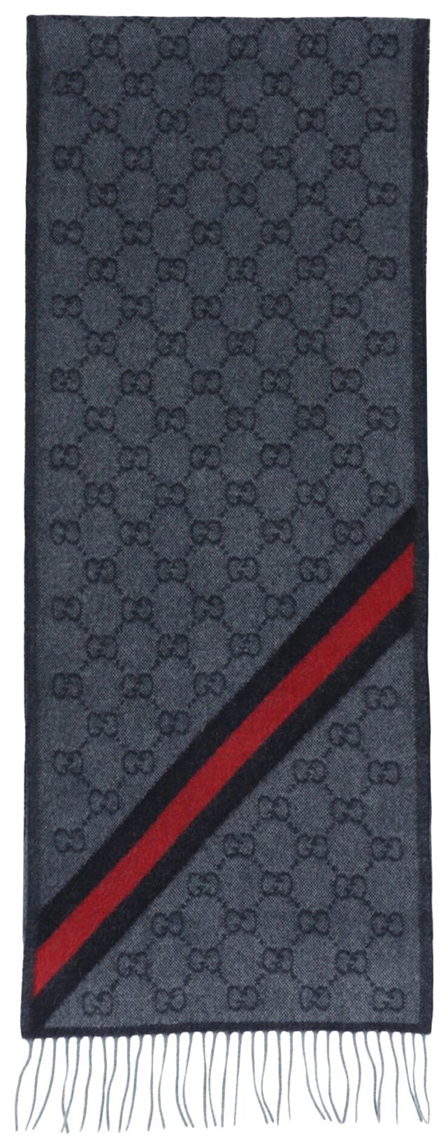 Gucci Nikky Wool Scarf Midnight Blue