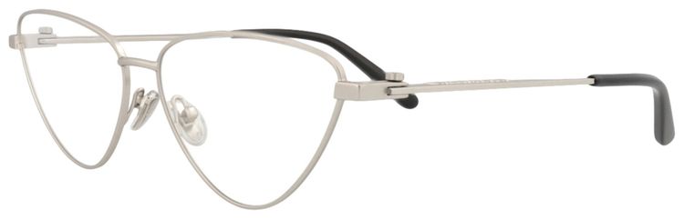 Balenciaga Cat Eye Metal Optical Frames SilverTransparent